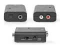 Digitální audio převodník 1x Toslink/SPDIF na 2x RCA cinch