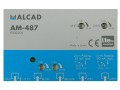 Domovní anténní zesilovač ALCAD AM-487 se 4 vstupy (UHF1, UHF2, FM, DAB)
