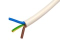 Síťový kabel 3x0,75 mm² lanko H05VV-F bílý PVC metráž