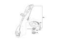 Kryt cívky strunové sekačky RYOBI ONE+, Bosch ART 23 SL, ART 26 SL, F016F04557