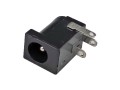 Úhlový napájecí konektor 5.5 x 2.1 mm pro plošný spoj, pájecí