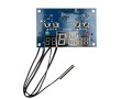Panelový digitální termostat W1401 s napájením 12V a rozsahem -9°C až +99°C