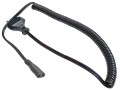 Napájecí napájecí kabel 1,8 m pro holící strojky Braun a Philips, černý kroucený