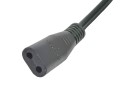 Napájecí napájecí kabel 1,8 m pro holící strojky Braun a Philips, černý kroucený