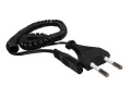 Napájecí napájecí kabel 1,8 m pro holící strojky Braun a Philips, černý kroucený