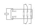 Elektromagnetické relé 24V DC s 2 přepínacími kontakty 8A / 250V AC, 30V DC
