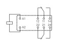 Elektromagnetické relé 5V DC s 2 přepínacími kontakty 8A, RT424005
