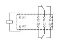 Elektromagnetické relé 12V DC s 2 přepínacími kontakty 8A / 250V AC, 8A / 30V DC