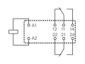 Elektromagnetické relé 6V DC s 2 přepínacími kontakty 8A, 250V AC / 30V DC
