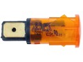 Oranžová kulatá signalizační kontrolka 230V
