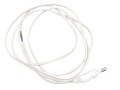Plochý napájecí kabel PVC 2x0,75mm, 2 m, bílý