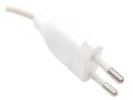 Plochý napájecí kabel PVC 2x0,75mm, 2 m, bílý