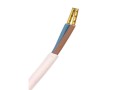 Plochý napájecí kabel PVC 2x0,75mm, 2 m, bílý