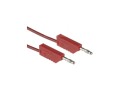 Měřicí kabel banánek-banánek červený 1m 10A ML100