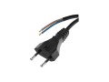 Napájecí kabel Flexo PVC 2×0,75mm², 3 m, černý