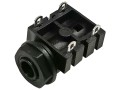 Panelový konektor JACK 6,3 mm mono samice, letovací NYS 2122