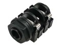 Panelový konektor JACK 6,3 mm mono samice, letovací NYS 2122