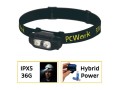 Hybridní nabíjecí LED čelovka PCW12A s USB-C a IPX5, 200 lm