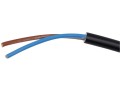 Flexibilní napájecí kabel PVC 2x0,75 mm, délka 15 m, černý
