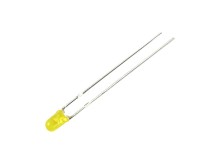 Žlutá LED dioda 3mm kulatá, 2mA