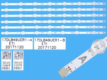 Sada LED podsvícení 460mm pro LCD TV Vestel 17DLB49UER1, 6 pásků