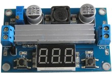 Nastavitelný step-up modul 5-35V, 100W, max. 3A s LED měřením napětí