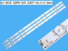 Sada LED podsvitu Philips GJ-2K15-D2P5-315-D307-V3 s 3 pásky 615mm
