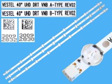 LED podsvícení sada 3 pásky 745mm pro Vestel 40" UHD DRT VNB