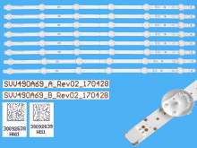 LED podsvitní sada 8 pásků 520mm pro Vestel 49" SVV490A69