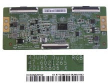 T-CON LCD modul 43" UHD Duai RGB 47-6021265 / HV430QUBH10 T-con board 44-9771461