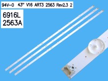 Sada LED podsvícení LG 43" 3 pásky 840mm AGF80307901AL DLED TOTAL ARRAY