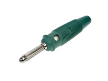 Samostatný banánek 16A zelený 4mm šroubovací