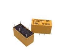 Elektromagnetické relé 12V DC, 2 přepínací kontakty 120V/1A HJR1-2C-L-12VDC