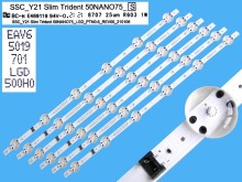 Sada LED podsvícení 545mm pro LCD TV 50" LG 6 kusů SSC_Y21_Slim Trident