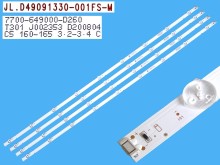Sada LED podsvitu 965mm pro LCD TV LG 49" – 4 pásky DLED TOTAL ARRAY