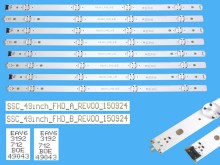 LED podsvětlení 995mm 8LED sada pro LG 49" LCD TV