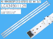Sada LED podsvitu pro LCD TV 43" LG 3 pásky 828mm DLED TOTAL ARRAY