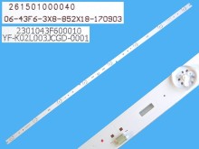 LED podsvícení 852 mm s 8 LED diodami pro LCD TV