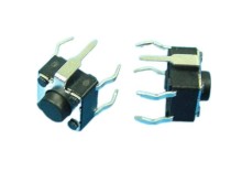 Mikrotlačítko s výškou 5 mm a zemnícím vývodem 6x6 mm PTS645