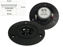Výškový reproduktor SAL DT21 8 Ω 20 W, 74 mm