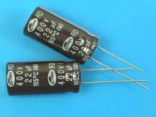 Elektrolytický kondenzátor 22uF 400V 105°C Samwha RD