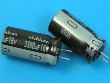 Elektrolytický kondenzátor 3300uF 16V 85°C Nichicon VR