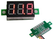 Digitální panelový voltmetr 0–100V s LED displejem