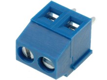 Řadová svorkovnice do plošného spoje 2póly RM 3,5mm modrá DG381-3.5-02P-12-00A(H)