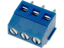 Řadová svorkovnice do plošného spoje 3póly RM 3,5mm modrá DG381-3.5-03P-12-00A(H)