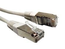 Stíněný patch kabel RJ45 - RJ45 CAT5e 1 m