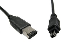 FireWire kabel 2m s konektory 6 pin a 4 pin