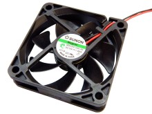 12V ventilátor 60x60x15mm s volnými dráty, plastový