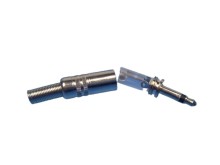 Kovový konektor JACK 3,5 mm mono samec přímý
