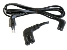 Úhlový síťový kabel 1,5 m pro napájení LCD a LED TV a malých zařízení 230V